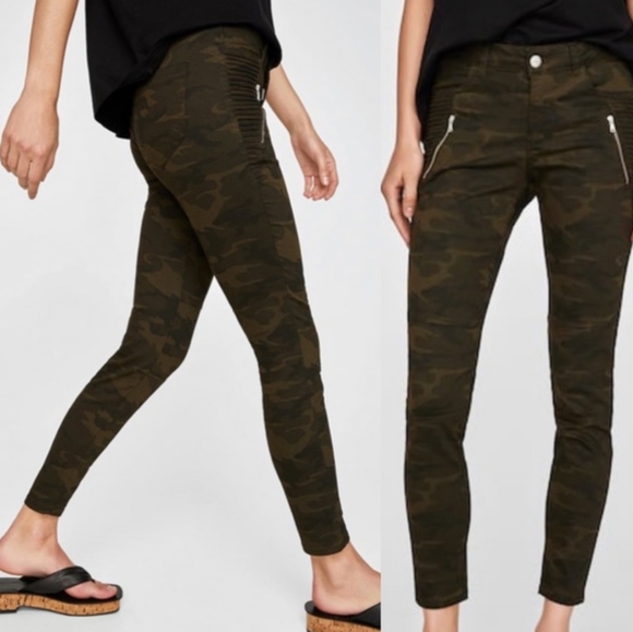 ZARA Basic Z1975 Power Stretch Olive Skinny Jean - Picture 2 of 12